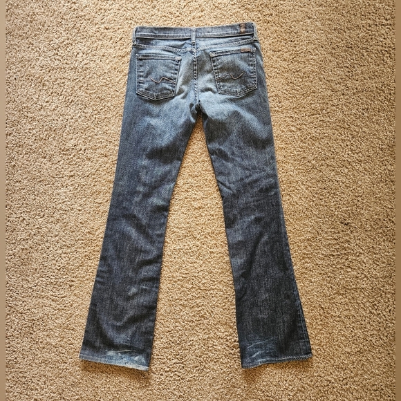 7 For All Of Mankind Classic Low-Rise Bootcut 5 Pocket Jeans, Size 29 - Picture 4 of 10